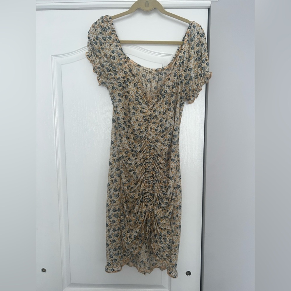 Liberty Floral Print Midi Dress